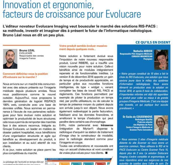 Innovation et ergonomie,  facteurs de croissance pour Evolucare