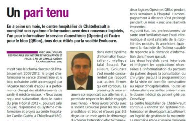 QBloc et Opesim à l’hôpital de Chatellerault, un pari tenu.