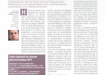 Informatisation de l’anesthésie : Une dynamique de développement inégalée au CHU de Nîmes