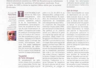 Optimisation du processus chirurgical : une évolution permanente des applications