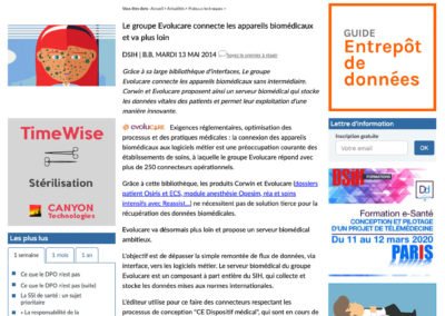 Le groupe Evolucare connecte les appareils biomédicaux et va plus loin