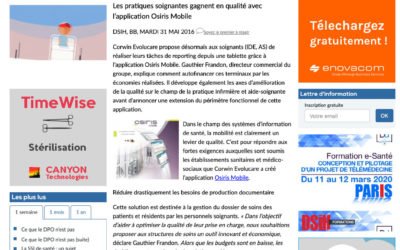 Les pratiques soignantes gagnent en qualité avec l’application Osiris Mobile