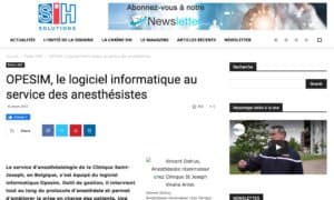 Déploiement réussi et satisfaction des utilisateurs : “Opesim, le logiciel informatique au service des anesthésistes”