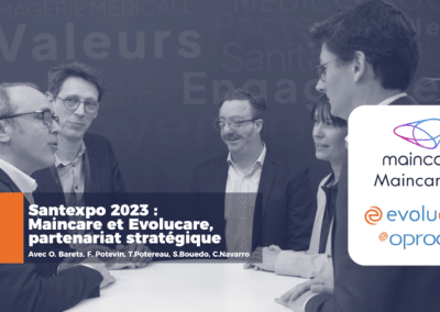 Santexpo 2023 : échange autour du partenariat Maincare / Evolucare