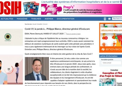 Covid-19, das Wort geht an … Philippe Blanco, Geschäftsführer von Evolucare