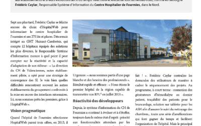 The hospital of Fourmies ready for the convergence of information systems thanks to HopitalWeb