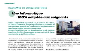 Une informatique 100% adaptée aux soignants