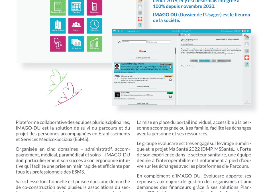 Informatique médico-sociale  IMAGO DU, dossier de l’usager ergonomique : en 2020, trente nouvelles associations équipées !