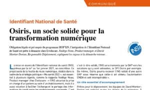 Identifiant National de Santé : Osiris, un socle solide pour la transformation numérique