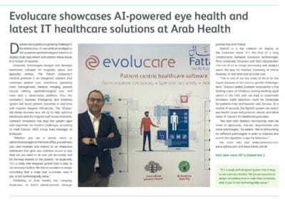 Evolucare présente l’IA OphtAI et ses nouvelles solutions santé à Arab Health