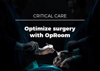 OpRoom : optimize operating room scheduling
